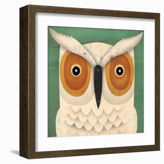 White Owl-Ryan Fowler-Framed Art Print