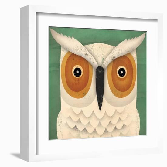 White Owl-Ryan Fowler-Framed Art Print