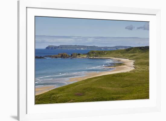 White Park Bay, near Giant's Causeway, County Antrim, Ulster, Northern Ireland, United Kingdom, Eur-Nigel Hicks-Framed Photographic Print