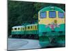 White Pass and Yukon Route Scenic Railroad Locomotive, Skagway, Southeast Alaska, USA-Walter Bibikow-Mounted Premium Photographic Print