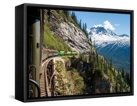 White Pass Train Alaska-Gary Rolband-Framed Stretched Canvas