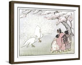 White Peacock-Helen Hyde-Framed Giclee Print
