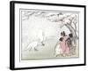 White Peacock-Helen Hyde-Framed Giclee Print