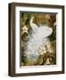 White Peacocks on Pink Hibiscus-Jesse Arms Botke-Framed Art Print