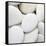 White Pebbles-null-Framed Stretched Canvas