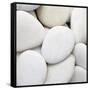 White Pebbles-null-Framed Stretched Canvas