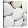 White Pebbles-null-Stretched Canvas