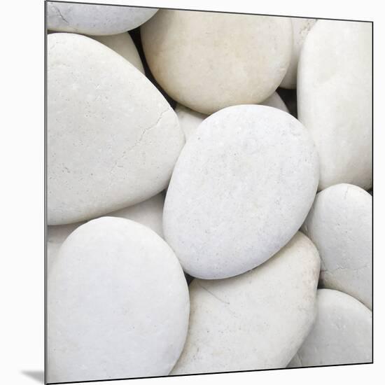 White Pebbles-null-Mounted Photographic Print