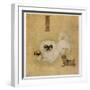 White Pekingese Dog and Puppies as Depicted in an Imperial Dog Book-null-Framed Photographic Print