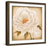 White Peonies I-Vivien Rhyan-Framed Art Print