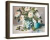 White Peonies II-Jane Slivka-Framed Art Print