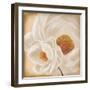 White Peonies II-Vivien Rhyan-Framed Art Print