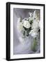 White Peonies in a Vase-Anna Miller-Framed Photographic Print