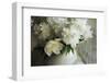 White peonies in cream pitcher-Anna Miller-Framed Photographic Print