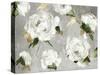 White Peony Garden-Asia Jensen-Stretched Canvas