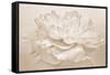 White Peony-Cora Niele-Framed Stretched Canvas