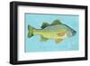 White Perch-John W^ Golden-Framed Art Print