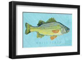 White Perch-John W^ Golden-Framed Art Print