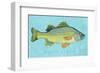 White Perch-John W^ Golden-Framed Art Print