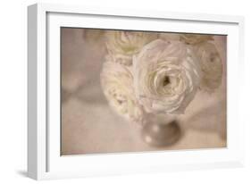 White Persian Buttercup Still Life-Cora Niele-Framed Photographic Print