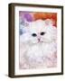 white persian cat,pets,family-sylvia pimental-Framed Art Print