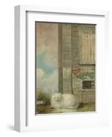 White Persian Cat-Laslett John Pott-Framed Giclee Print