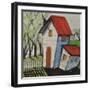 White Picket-Tim Nyberg-Framed Giclee Print