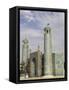 White Pigeons Fly Around the Shrine of Hazrat Ali, Mazar-I-Sharif, Afghanistan-Jane Sweeney-Framed Stretched Canvas