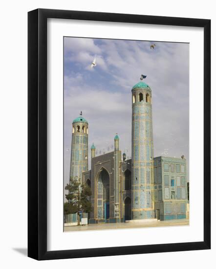 White Pigeons Fly Around the Shrine of Hazrat Ali, Mazar-I-Sharif, Afghanistan-Jane Sweeney-Framed Photographic Print