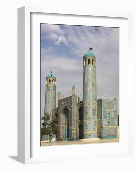 White Pigeons Fly Around the Shrine of Hazrat Ali, Mazar-I-Sharif, Afghanistan-Jane Sweeney-Framed Photographic Print