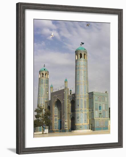 White Pigeons Fly Around the Shrine of Hazrat Ali, Mazar-I-Sharif, Afghanistan-Jane Sweeney-Framed Photographic Print