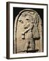 White Plaster Bas-Relief Depicting a Winged Genius with a Human Body and an Eagle's Head-null-Framed Giclee Print