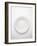 White Plate (Overhead View)-Simon Brown-Framed Photographic Print