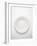 White Plate (Overhead View)-Simon Brown-Framed Photographic Print
