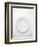 White Plate (Overhead View)-Simon Brown-Framed Photographic Print