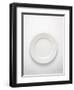 White Plate (Overhead View)-Simon Brown-Framed Photographic Print