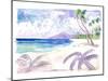 White Playa Las Teresitas Tenerife with View of Teide-M. Bleichner-Mounted Art Print