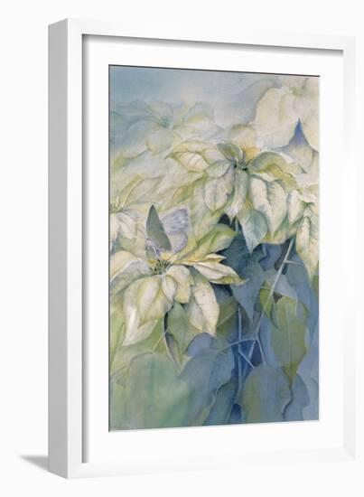 White Poinsettia-Karen Armitage-Framed Giclee Print