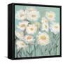 White Poppies 1-Olivia Long-Framed Stretched Canvas