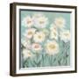 White Poppies 1-Olivia Long-Framed Art Print