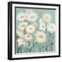 White Poppies 1-Olivia Long-Framed Art Print