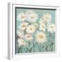 White Poppies 1-Olivia Long-Framed Art Print