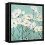 White Poppies 2-Olivia Long-Framed Stretched Canvas