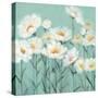 White Poppies 2-Olivia Long-Stretched Canvas