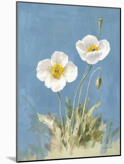 White Poppies I No Butterfly-Danhui Nai-Mounted Art Print