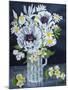 White Poppies, Marguerites and Philadelphus-Joan Thewsey-Mounted Giclee Print