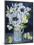 White Poppies, Marguerites and Philadelphus-Joan Thewsey-Mounted Giclee Print