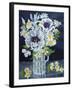 White Poppies, Marguerites and Philadelphus-Joan Thewsey-Framed Giclee Print
