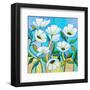 White Poppies-Peggy Davis-Framed Art Print