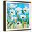 White Poppies-Peggy Davis-Framed Giclee Print